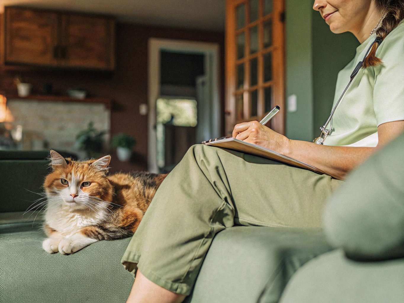 Plan anual de salud para gatos sénior a domicilio: vacunas, desparasitación y analíticas